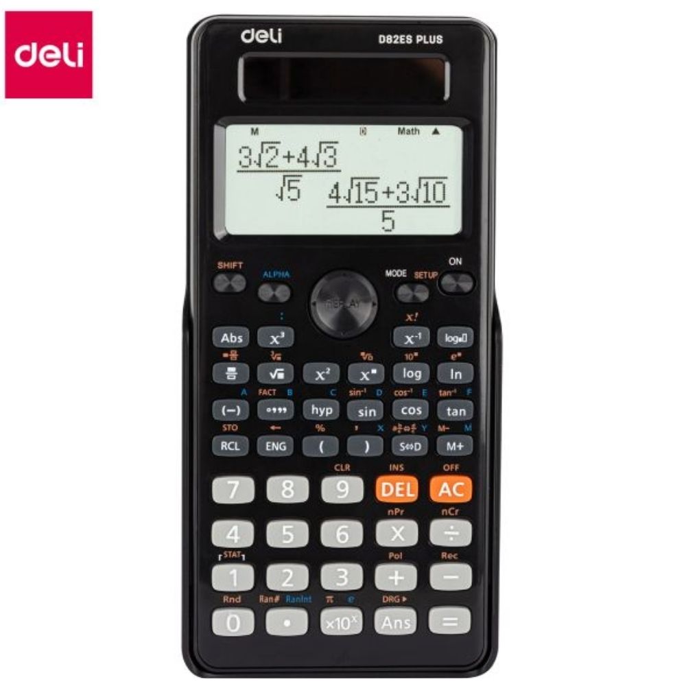 [718166] Calculatrice Scientifique Deli Noir ED82ES