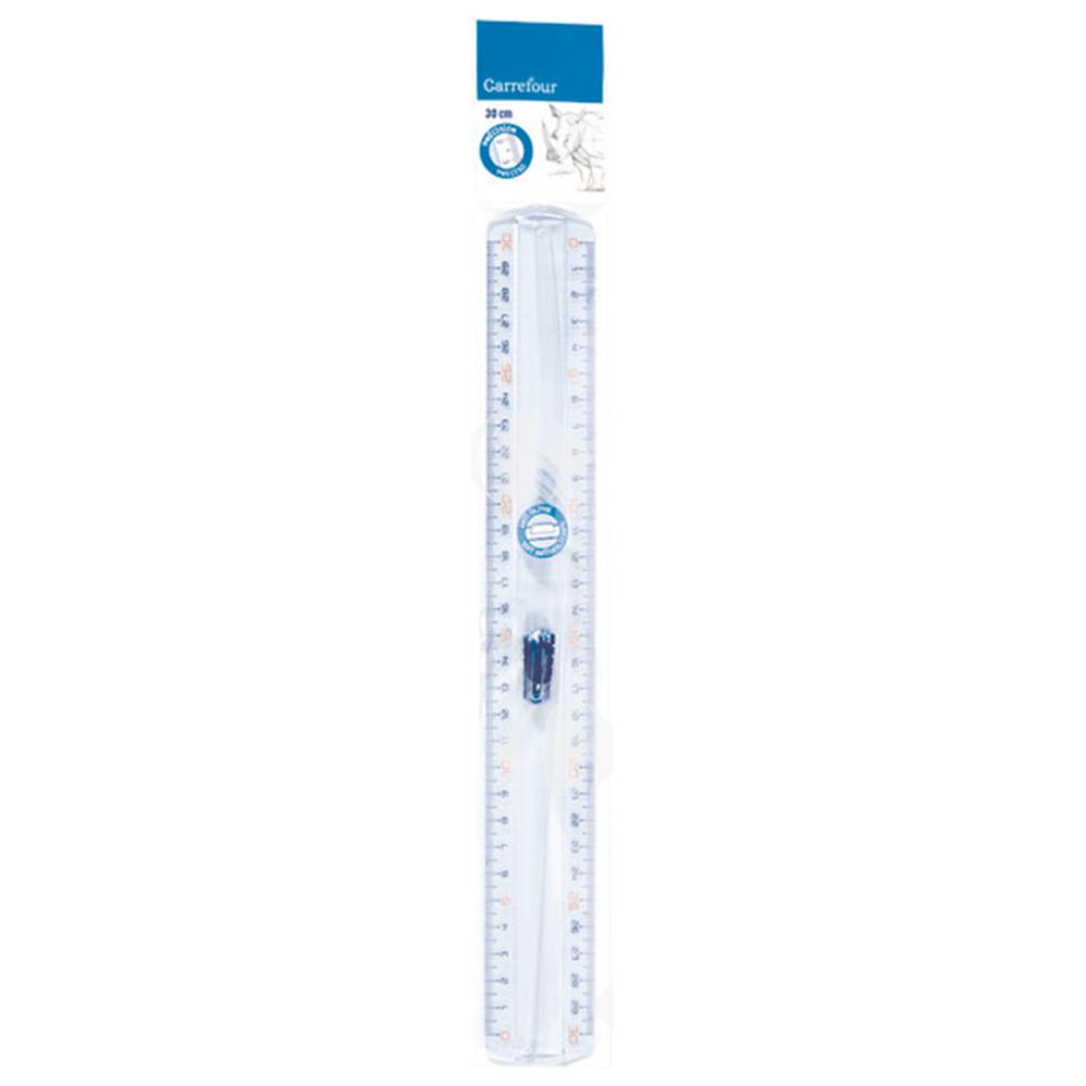 Règle Triple Décimètre Carrefour 30cm
