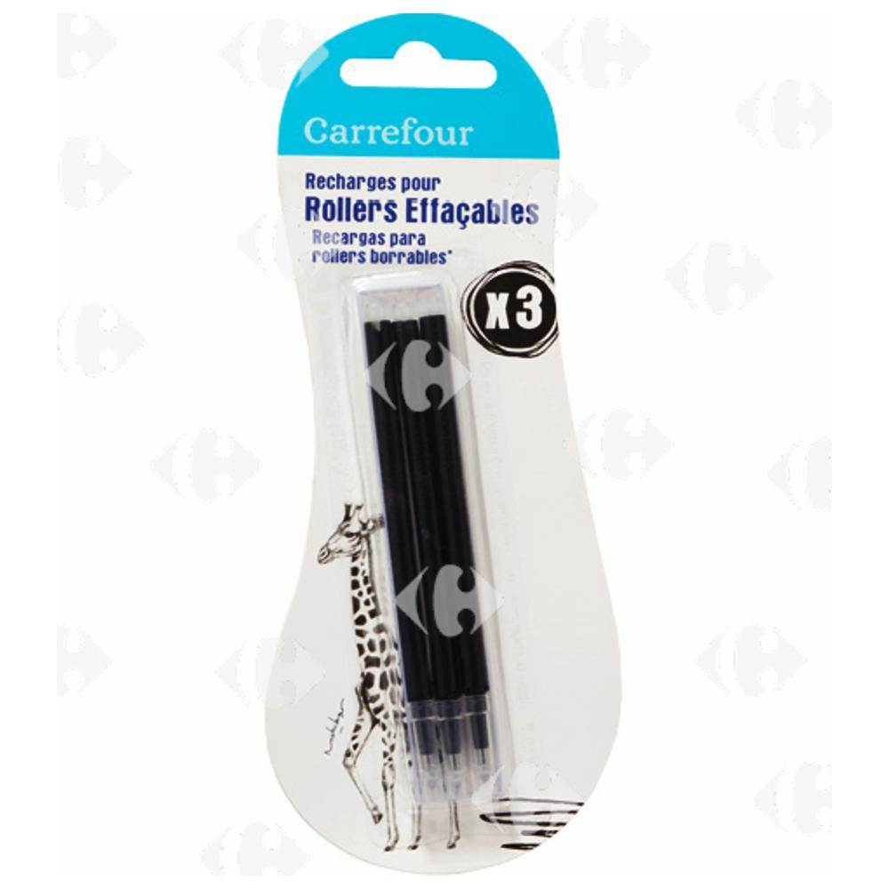 Cartouche Roller Noir Carrefour 3 unités
