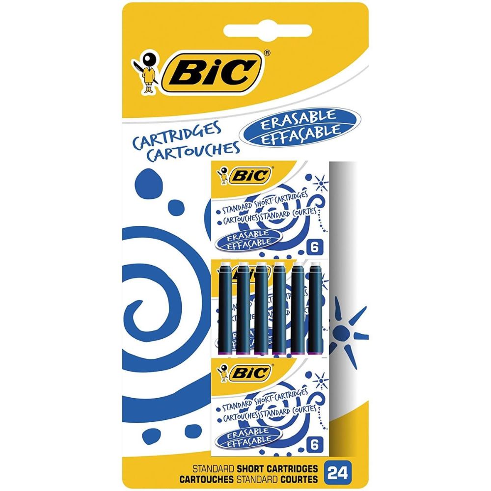 Boîte de Cartouches d'encre Bleu Bic 24 unités