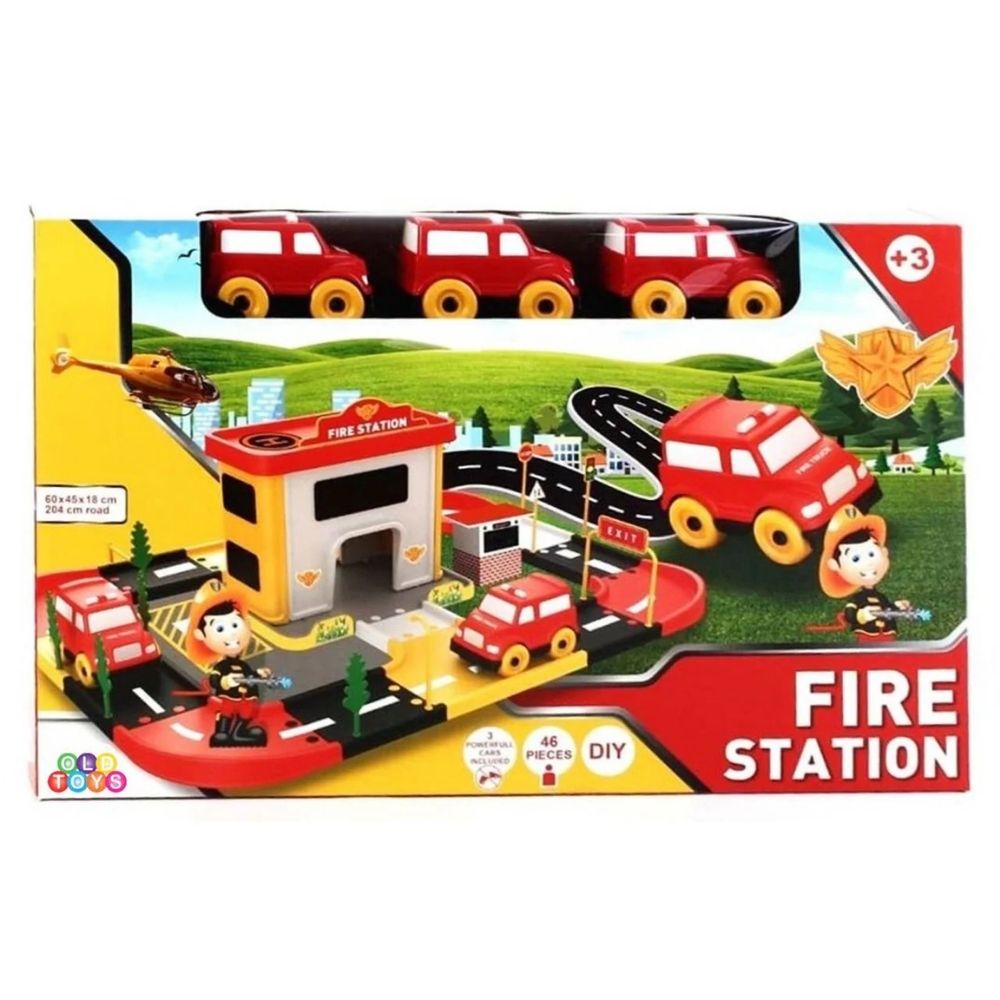 [630590] Jeu Station de Pompiers Route 204cm