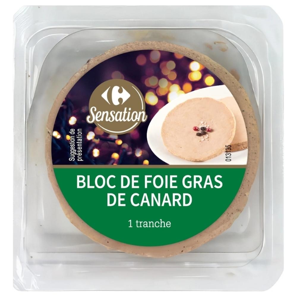 [722718] Bloc Foie Gras de Canard Barquette Ronde Carrefour Sensation 35g