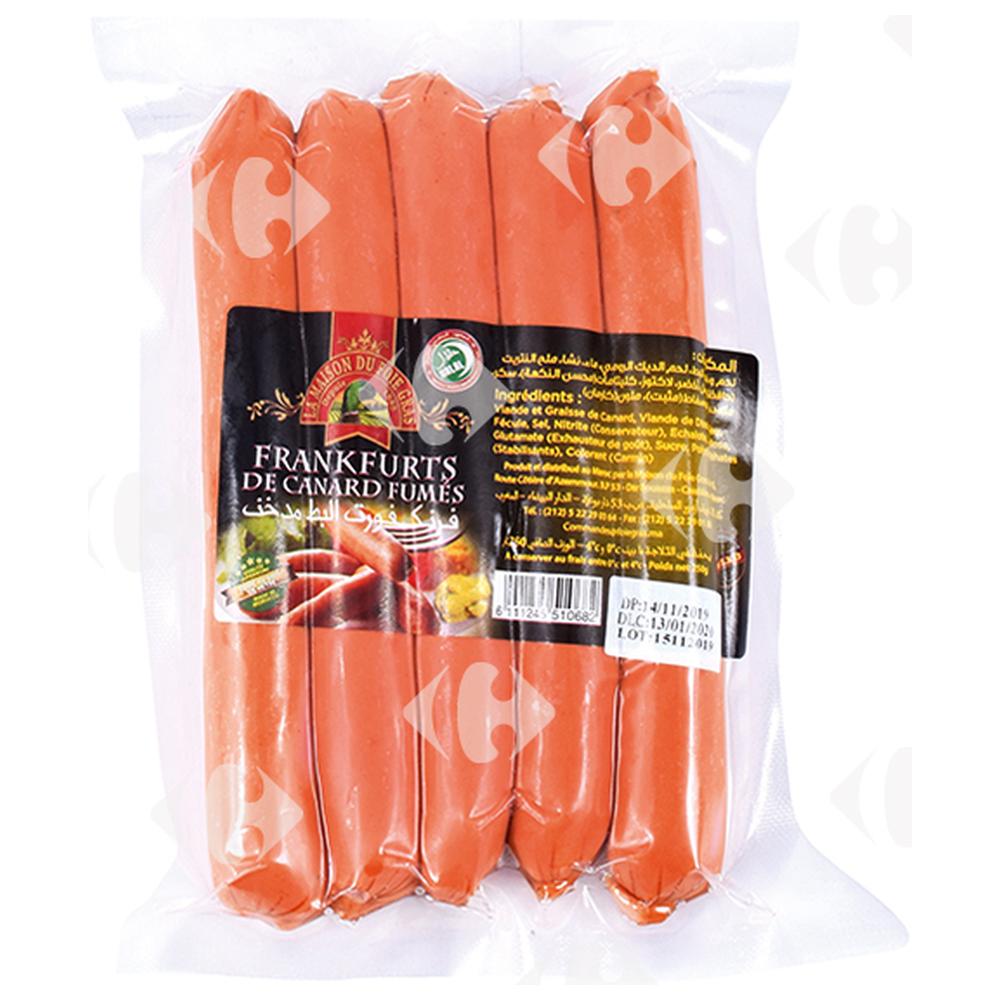 [64132] Saucisses de Frankfurt - Charcuterie - La Maison du Foie Gras 250g