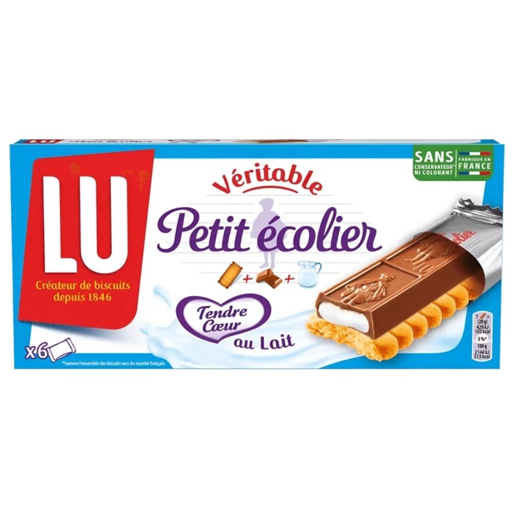 [673111] Petit Écolier Tendre Lait Lu 120 g