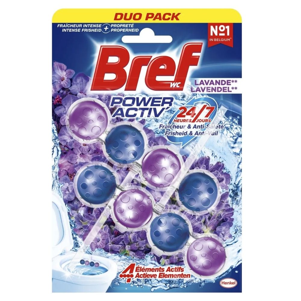 [673710] Bloc Wc Power Active Lavande Bref 50 g