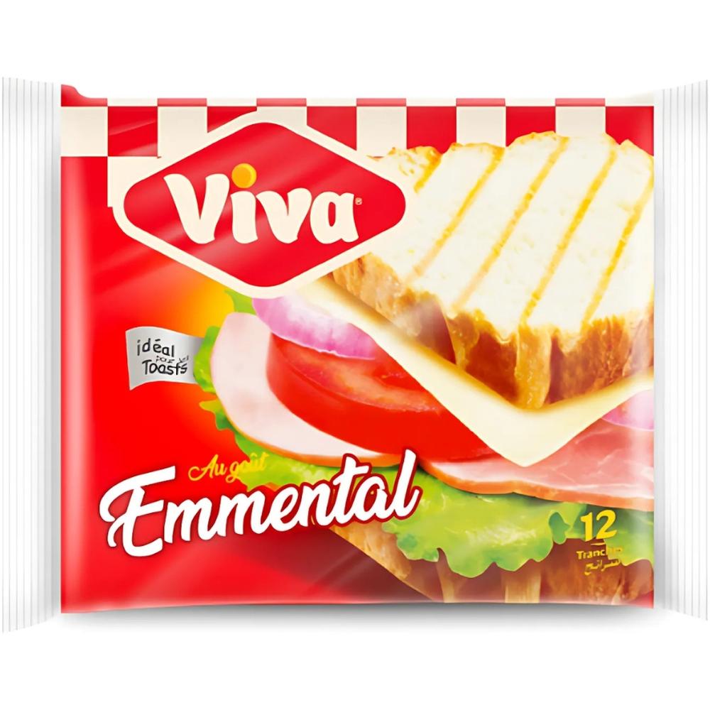 Fromage Tranches Emmental Viva 12 tranches 200g