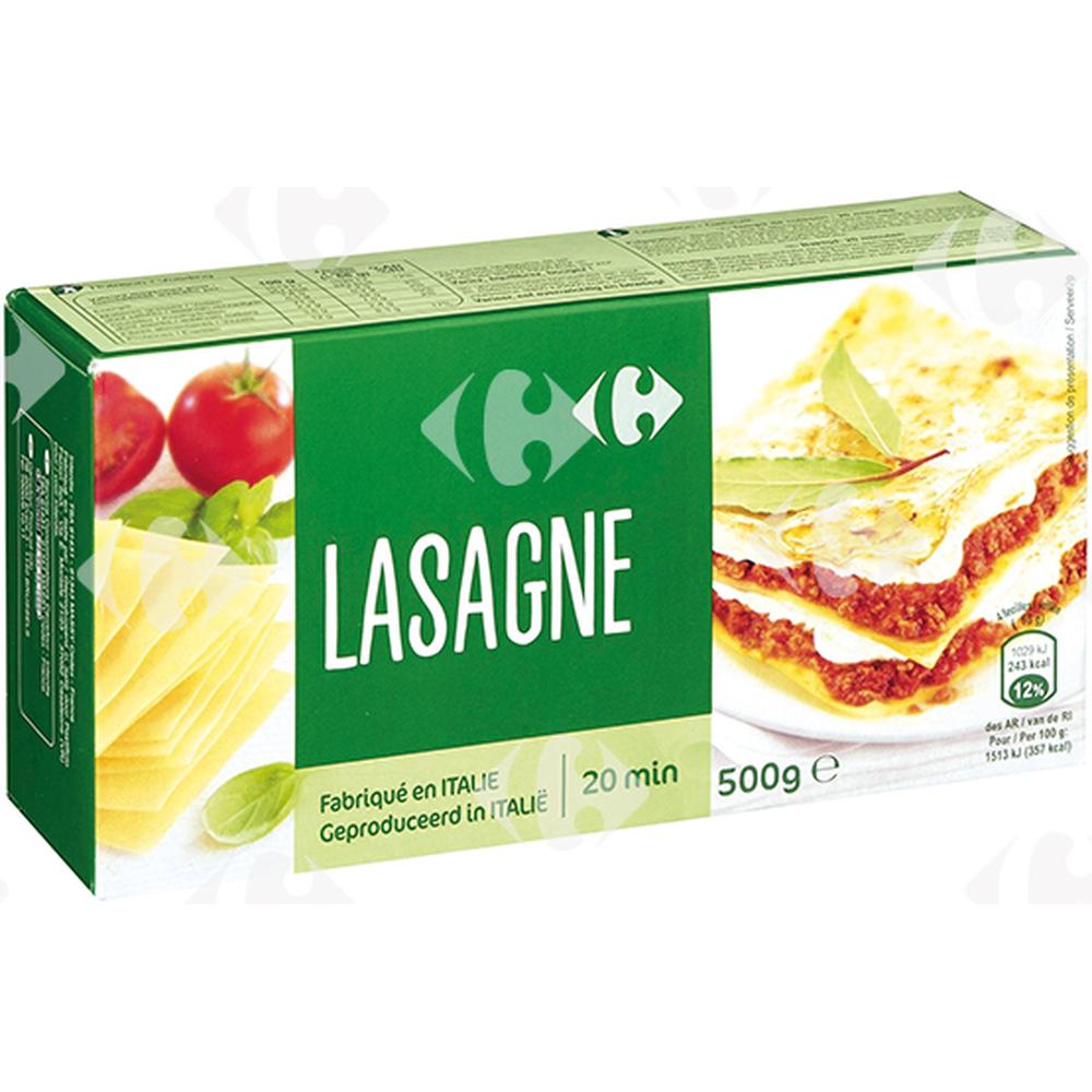 Lasagnes Carrefour 500g
