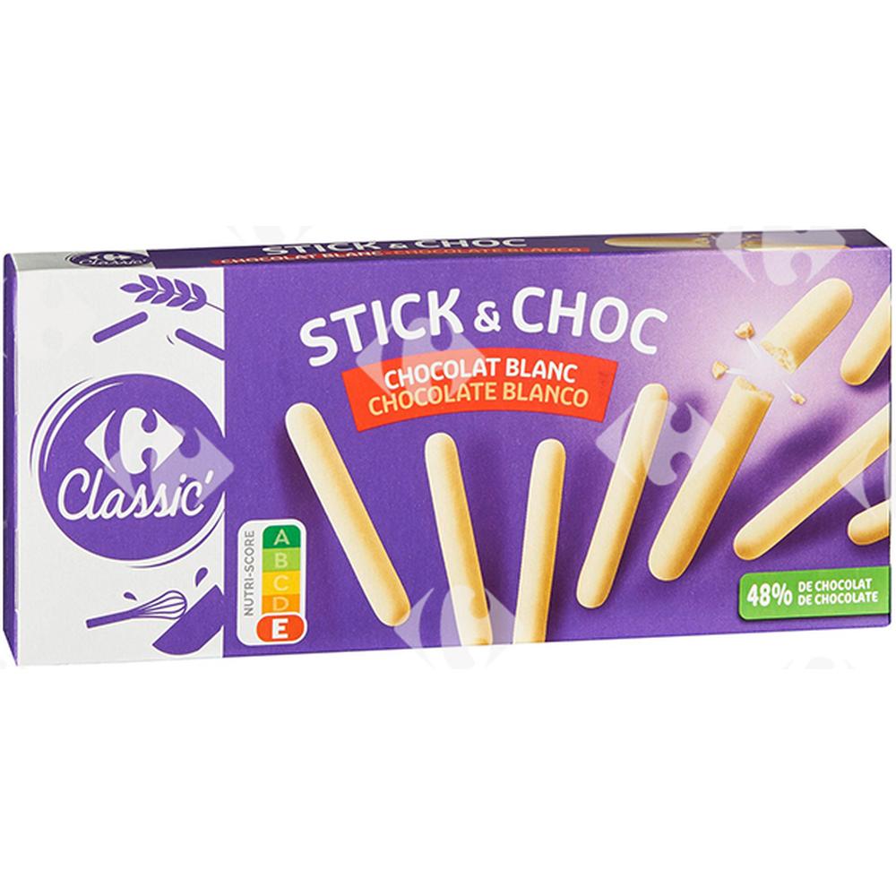 Batônnets Chocolat Blanc Carrefour 125g