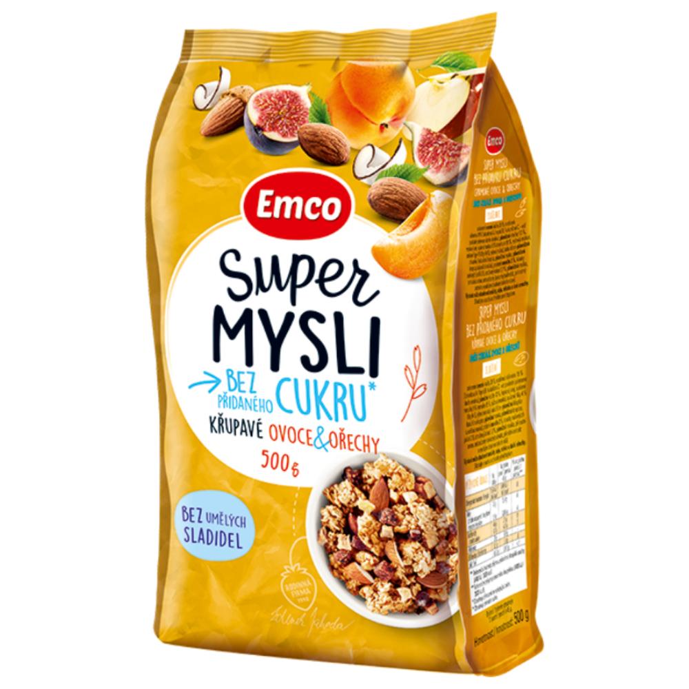 [710034] Céréales Super Mysli aux Fruits et Noix Croquants Emco 500g
