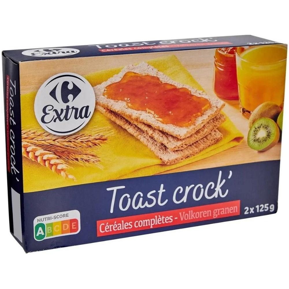 Biscottes Tartines Céréales Complètes Carrefour Extra 250g