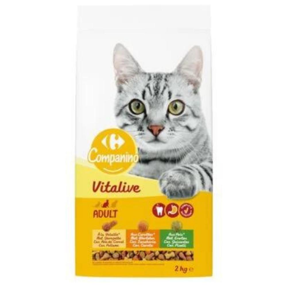 Croquettes pour Chat Adulte Carrefour Companino 2kg