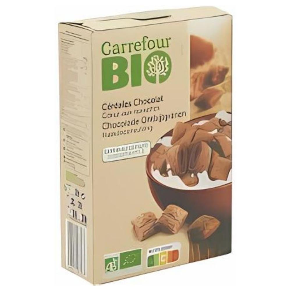 [708199] Céréales Bio Chocolat Coeur Noisettes Carrefour Bio 375g