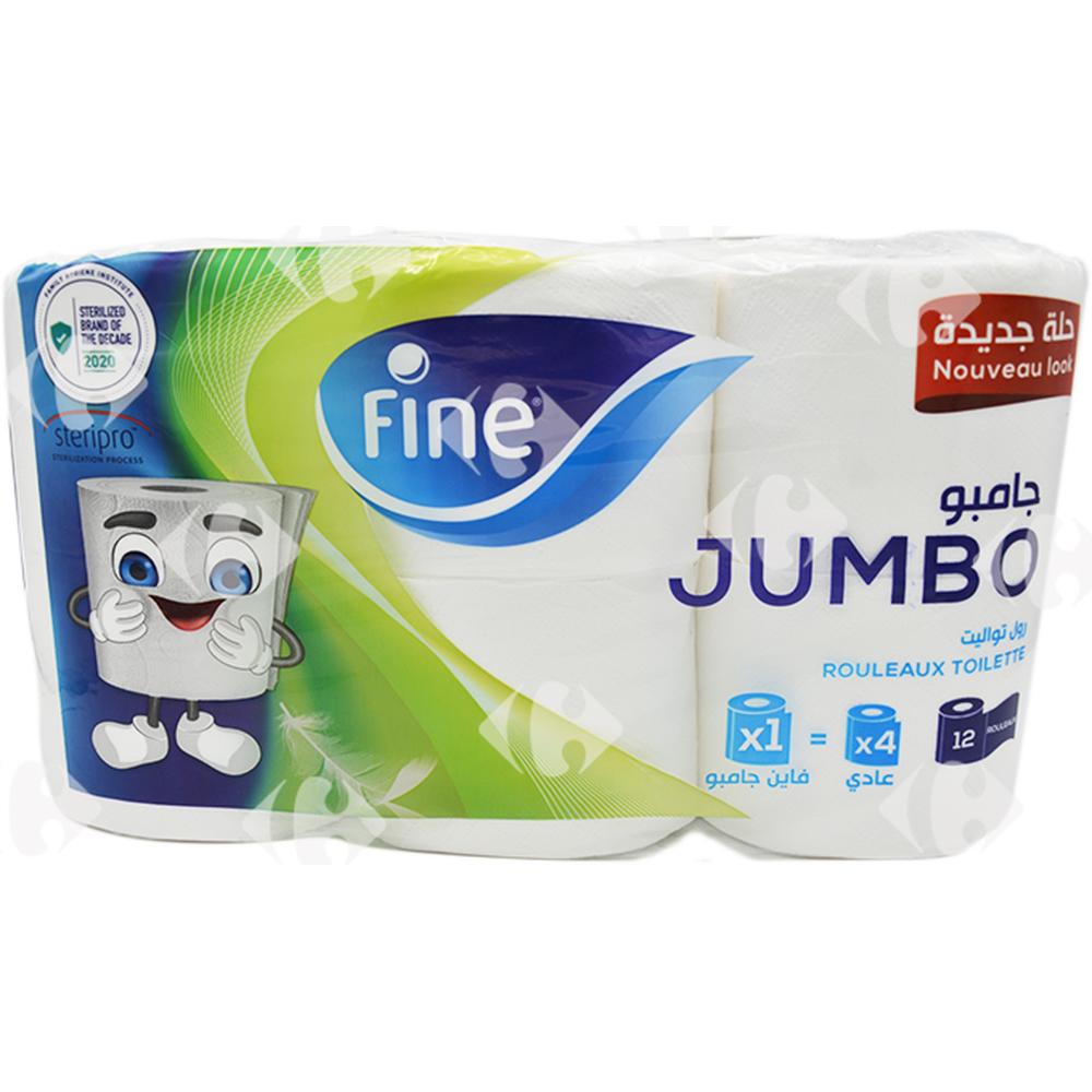 [670535] Papier Hygiénique 2 plis Jumbo Compact 12 unités