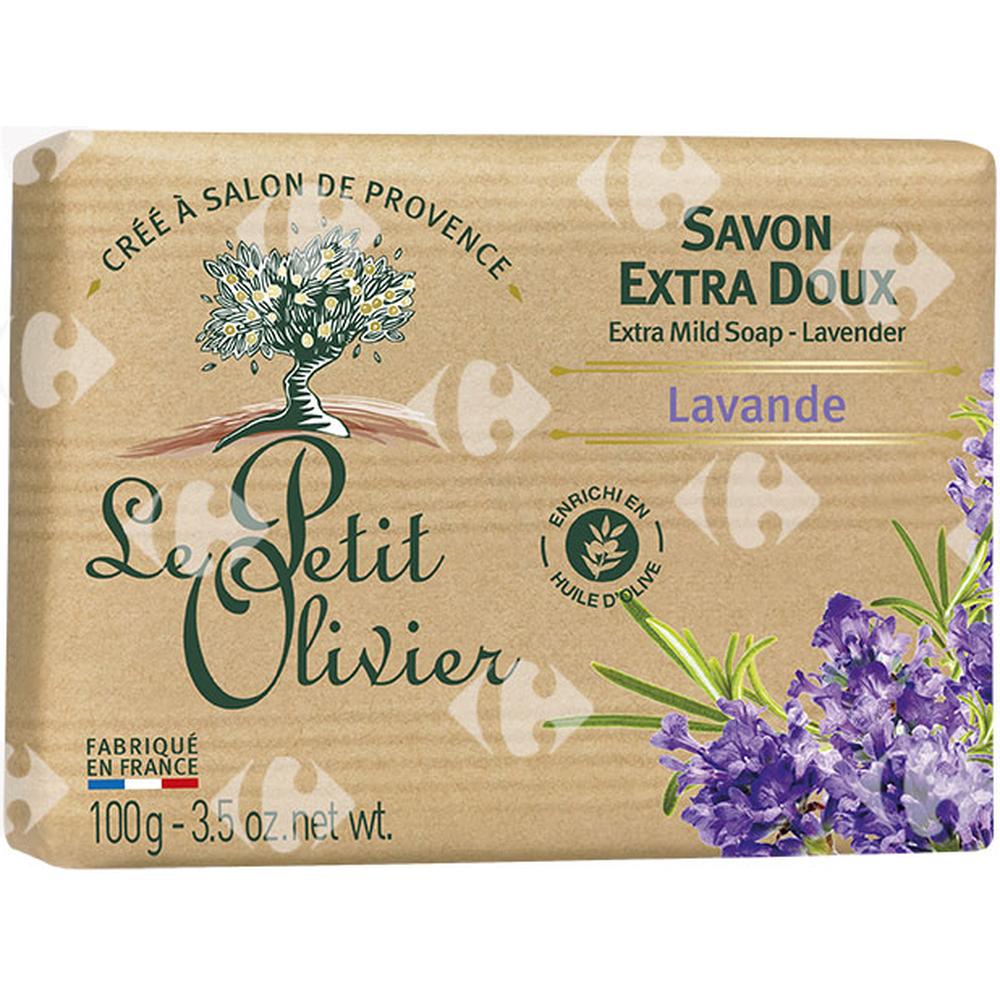 Savon Extra Doux Lavande Le Petit Olivier 100G