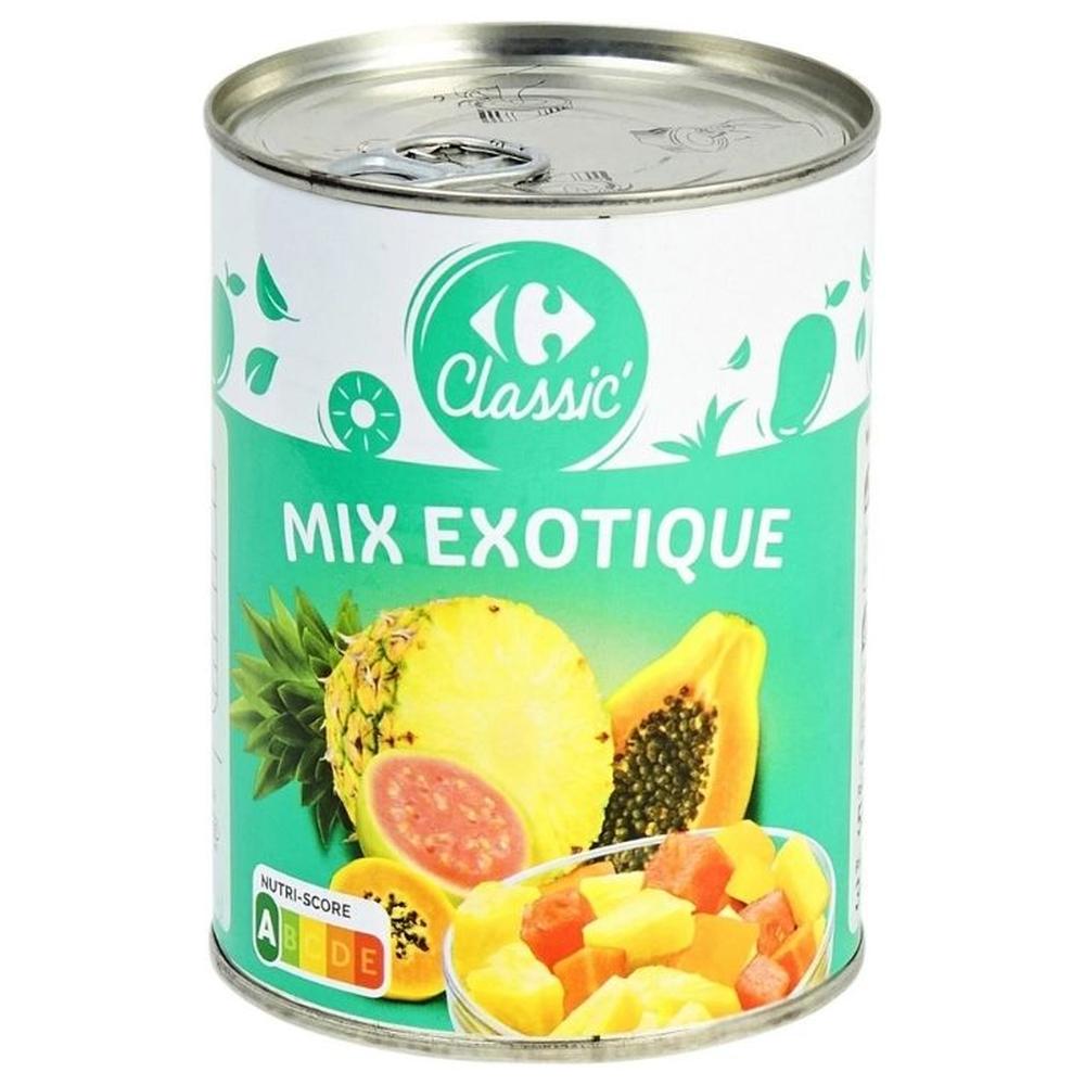 Fruits au Sirop Mix Exotique Carrefour Classic 340g