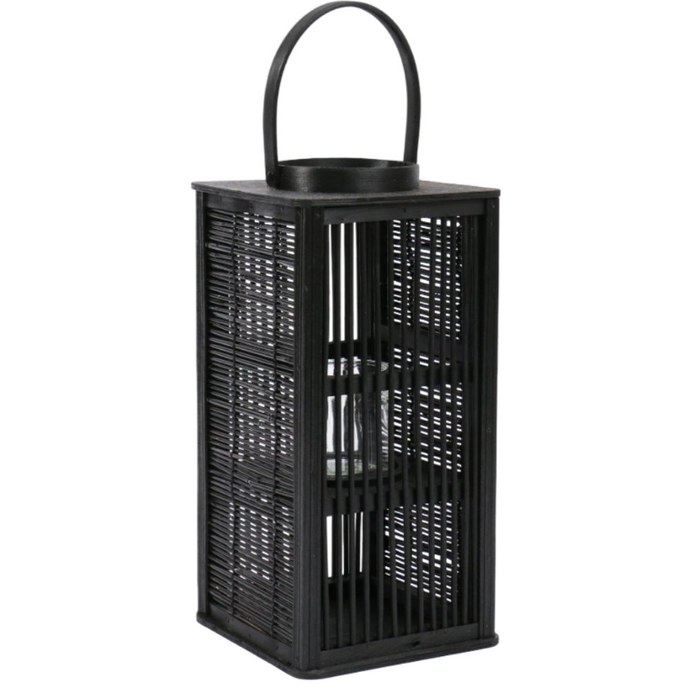 Lanterne Métal Noir Carrefour 15x15x32cm