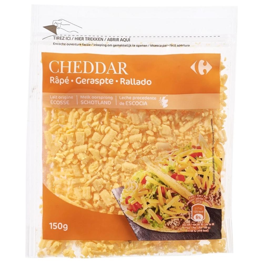 [713562] Fromage Cheddar Râpé Carrefour 150g