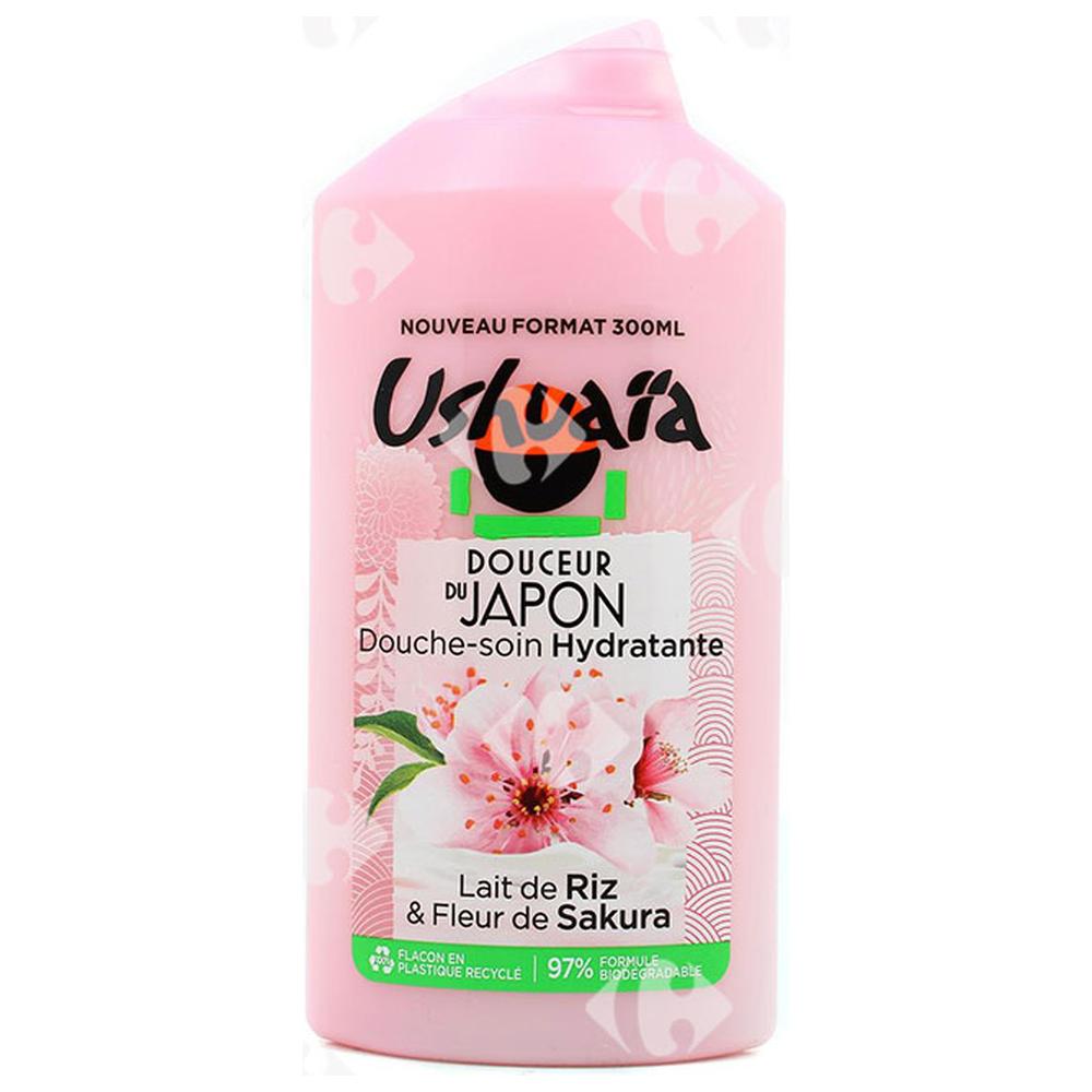 [672824] Gel Douche hydratant au lait de riz & fleur de Sakura Ushuaia 300ml