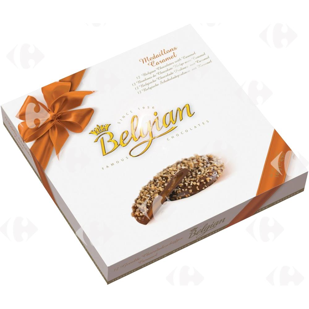 [656764] Chocolat Caramel Medaillons Belgian 200g