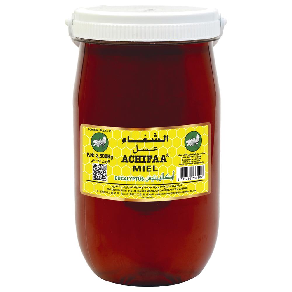 [677331] Miel Eucalyptus Pot en Plastique Achifaa 2,5kg
