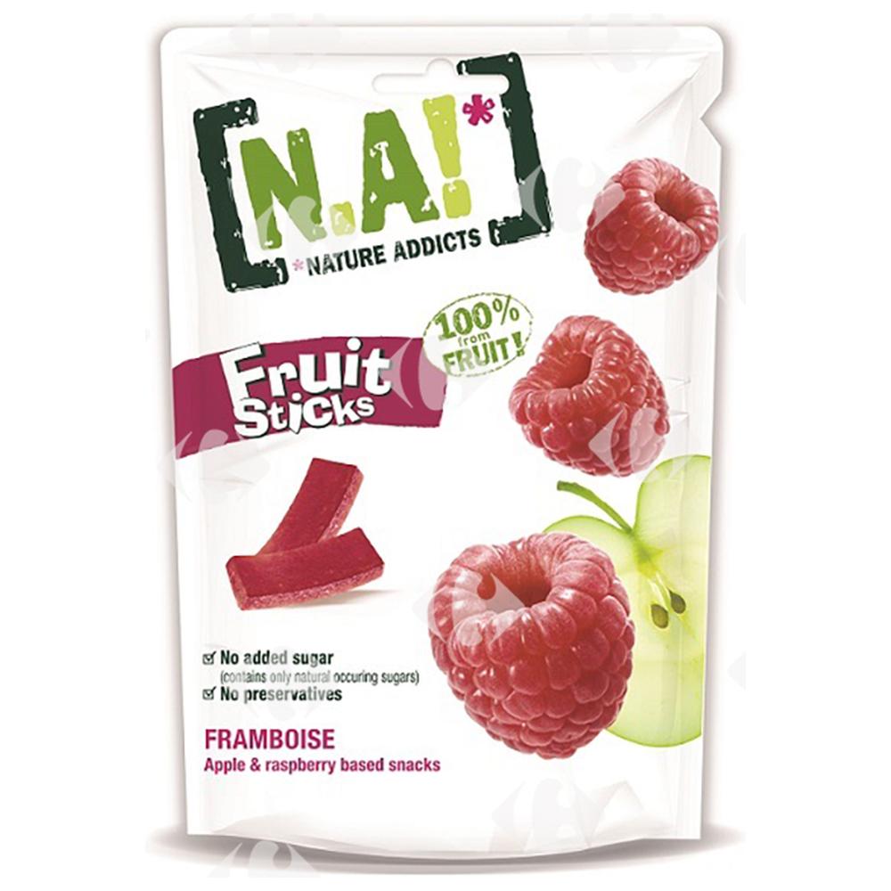 [669257] Gommes Fruit Sticks Framboise Sans Sucre Nature Addicts 35g