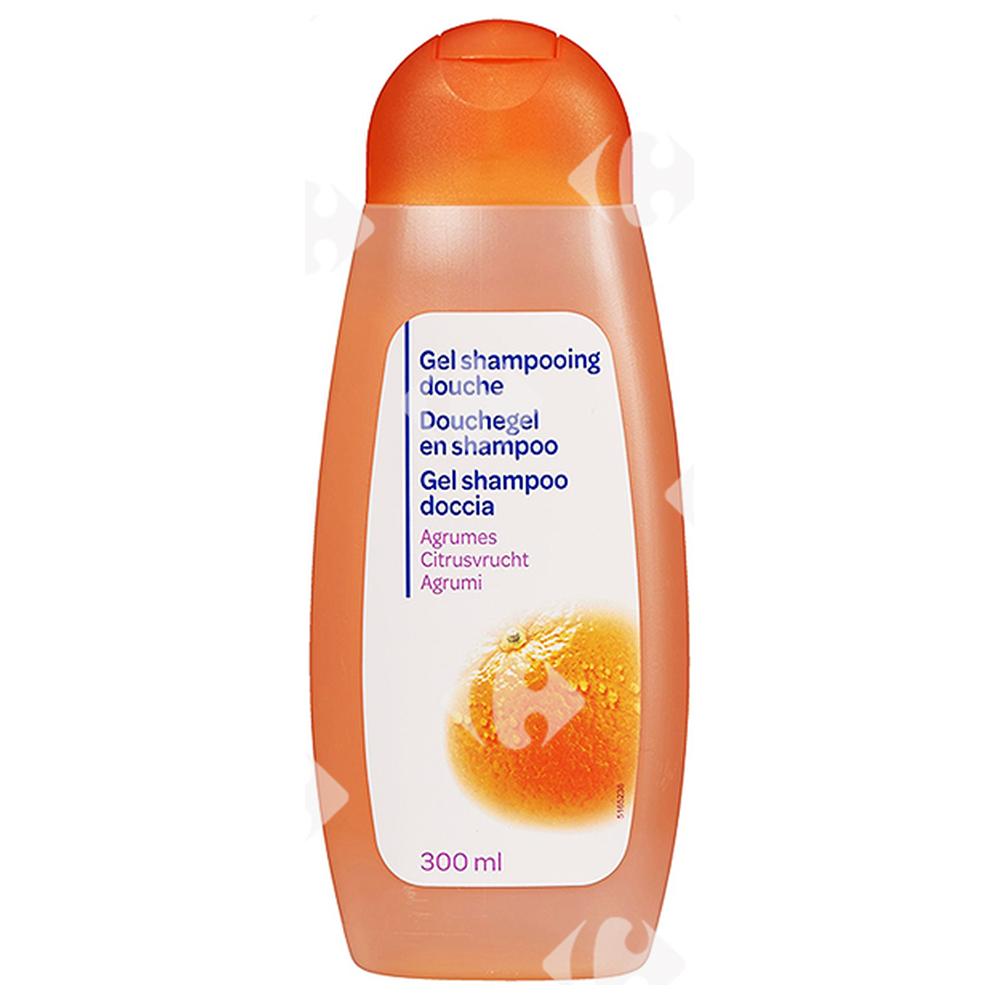 Gel Shampooing de Douche Agrumes Carrefour Blanc300ml