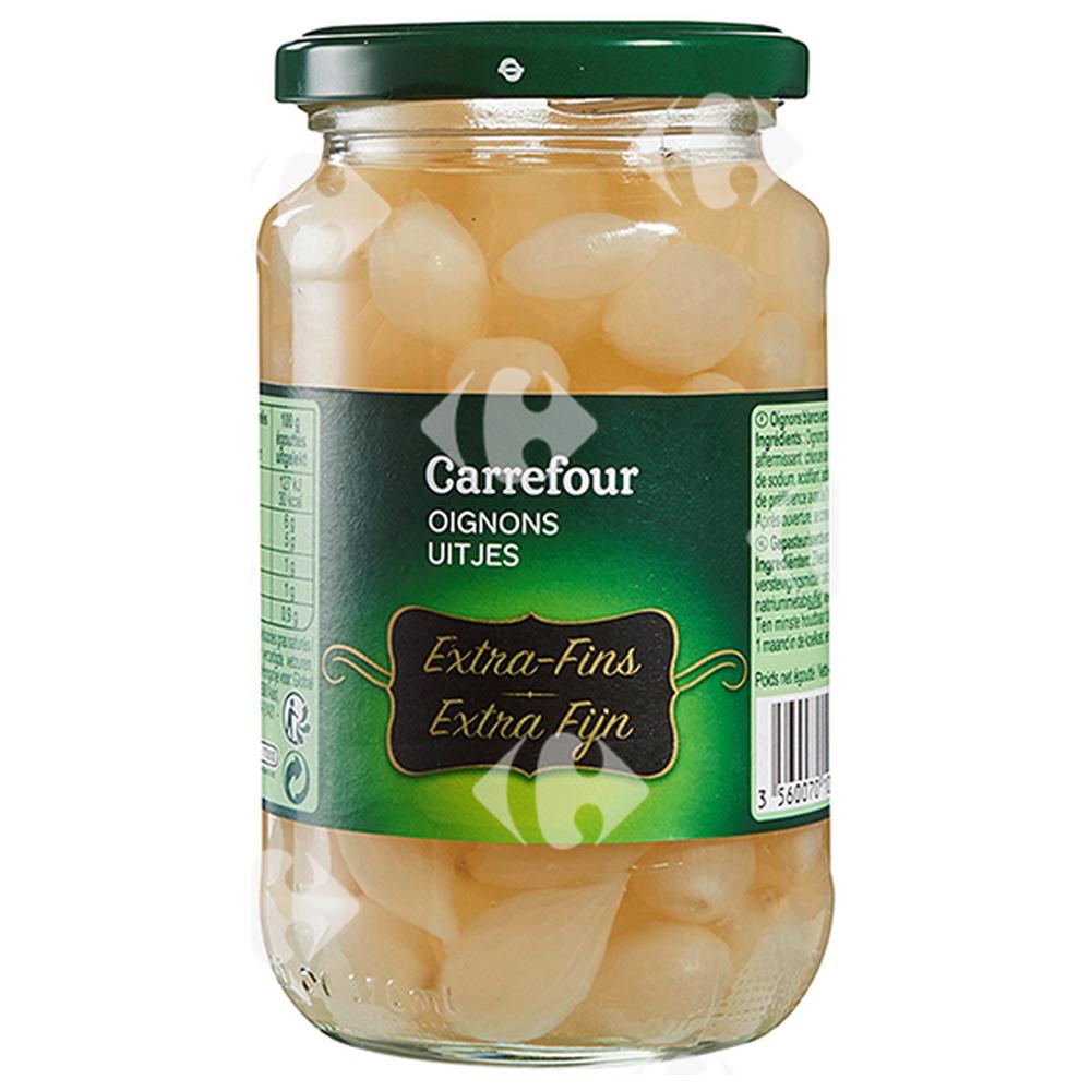 Bocal en Verre Oignons Extra Fins Carrefour 330g