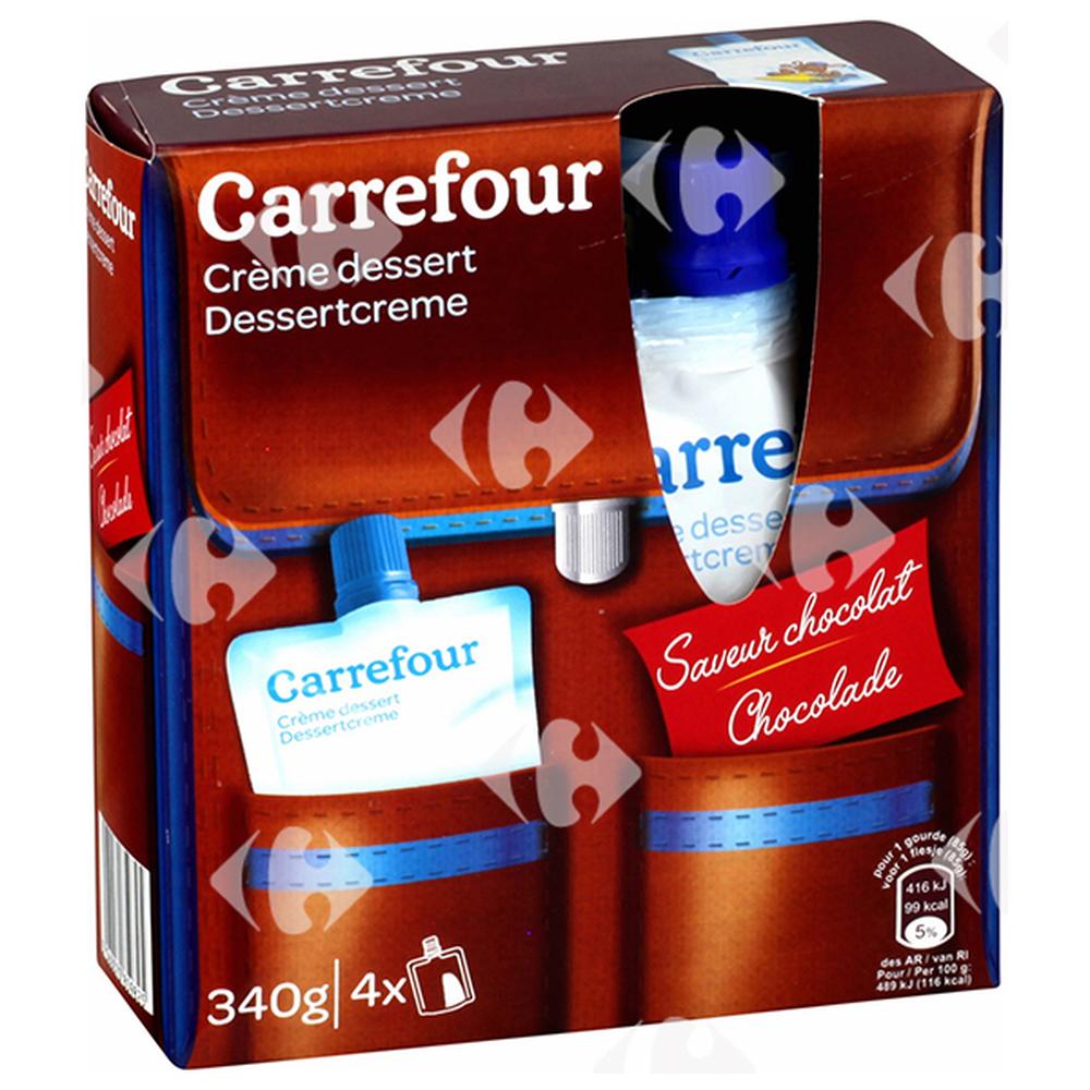 Crèmes Dessert Chocolat Carrefour 4x85g