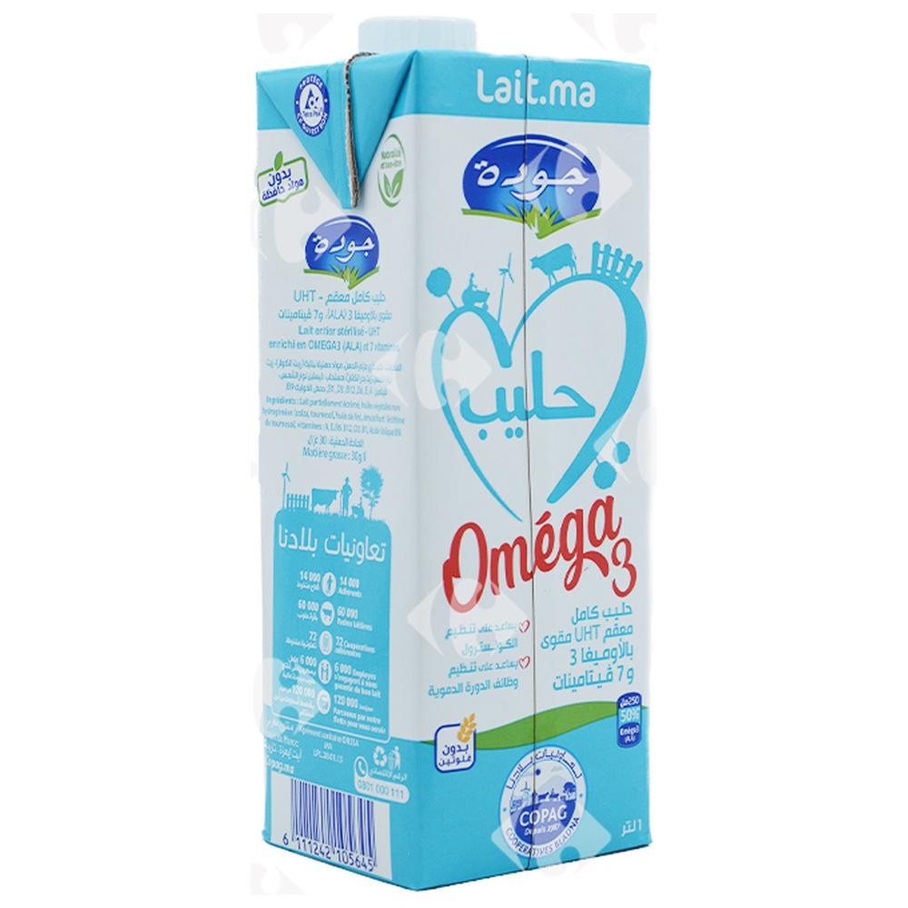 [664007] Lait UHT Entier Oméga 3 Jaouda 1L