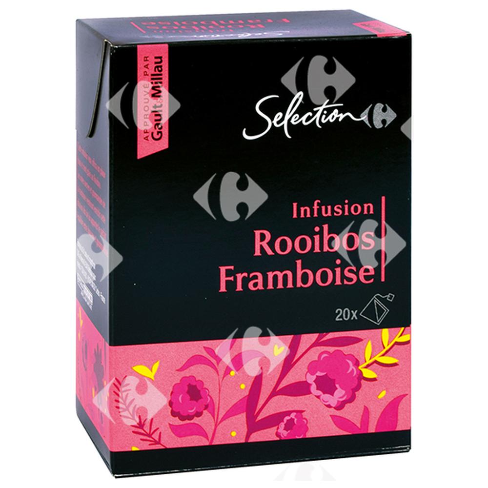 [637746] Infusions Pyramide Rooibos Framboise Carrefour Sélection 20 sachets