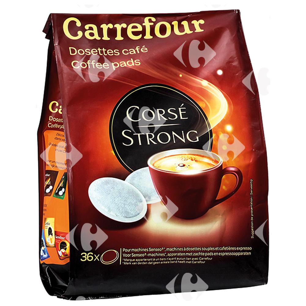 [189303] Café en Dosettes Corsé Carrefour 36 unités