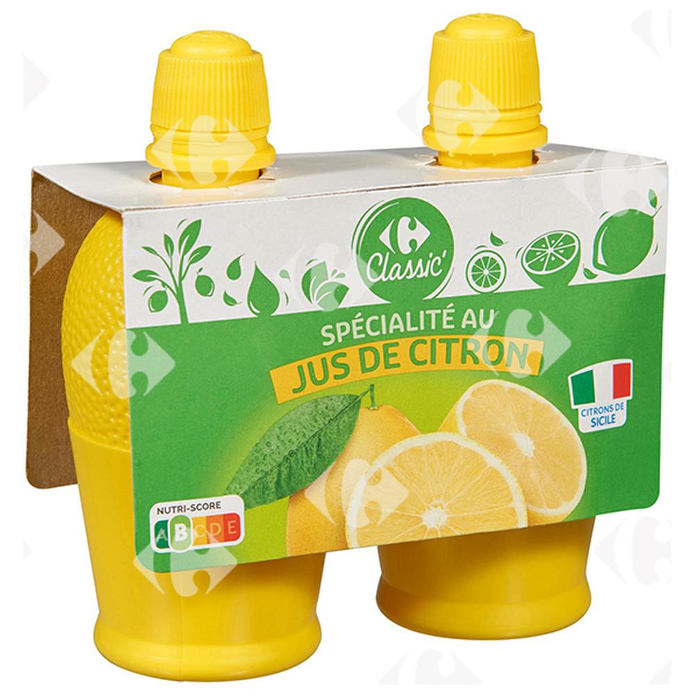 [644326] Jus de Citrons de Sicile Carrefour 2x115ml