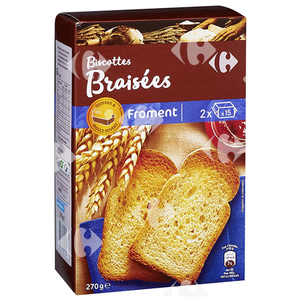 Biscottes Braisées Carrefour270g