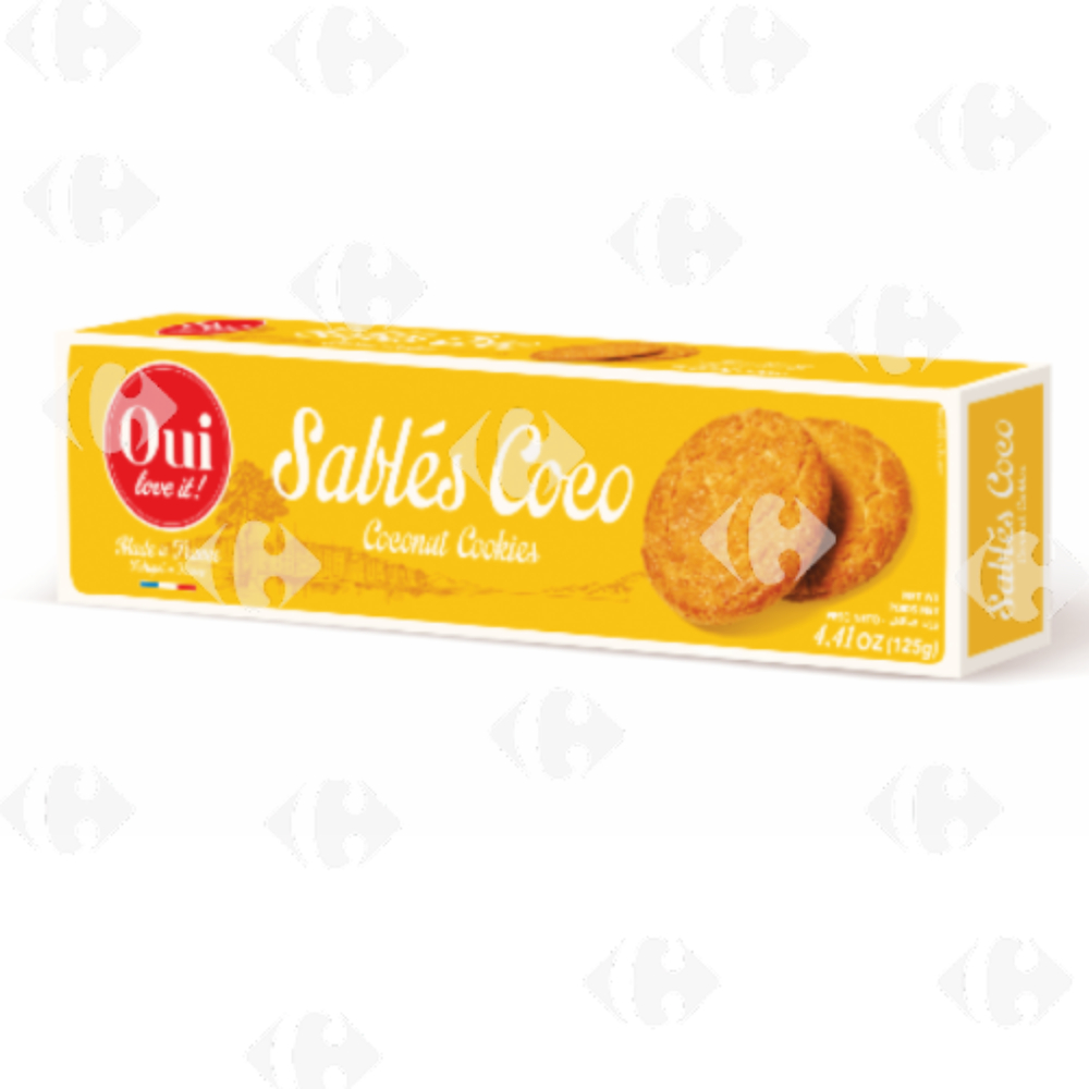 [691963] Sablés Dorés à la Noix de Coco Oui Love It 125g