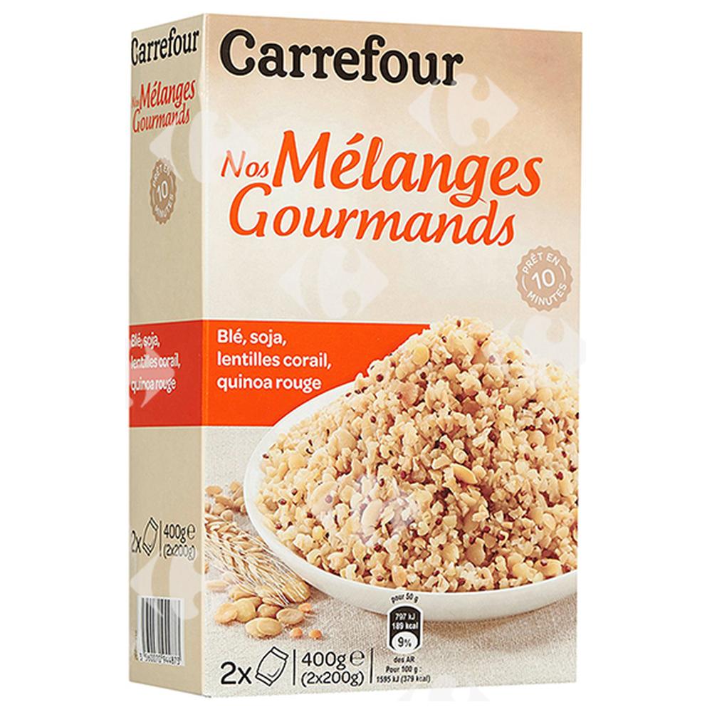 [644137] Mélange Blé Soja Lentilles Quinoa Carrefour 2x220g