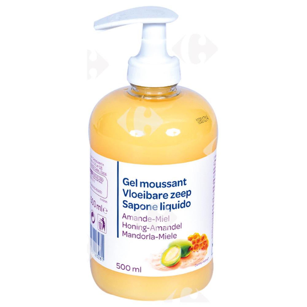 Crème Lavante Amande Miel Carrefour Blanc 500ml
