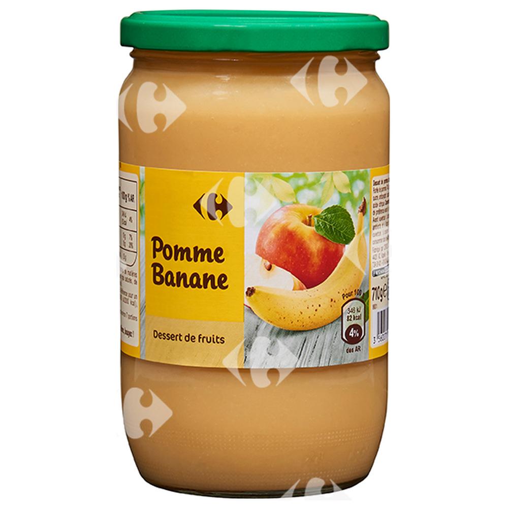 [656596] Dessert Pomme Banane Carrefour 710g
