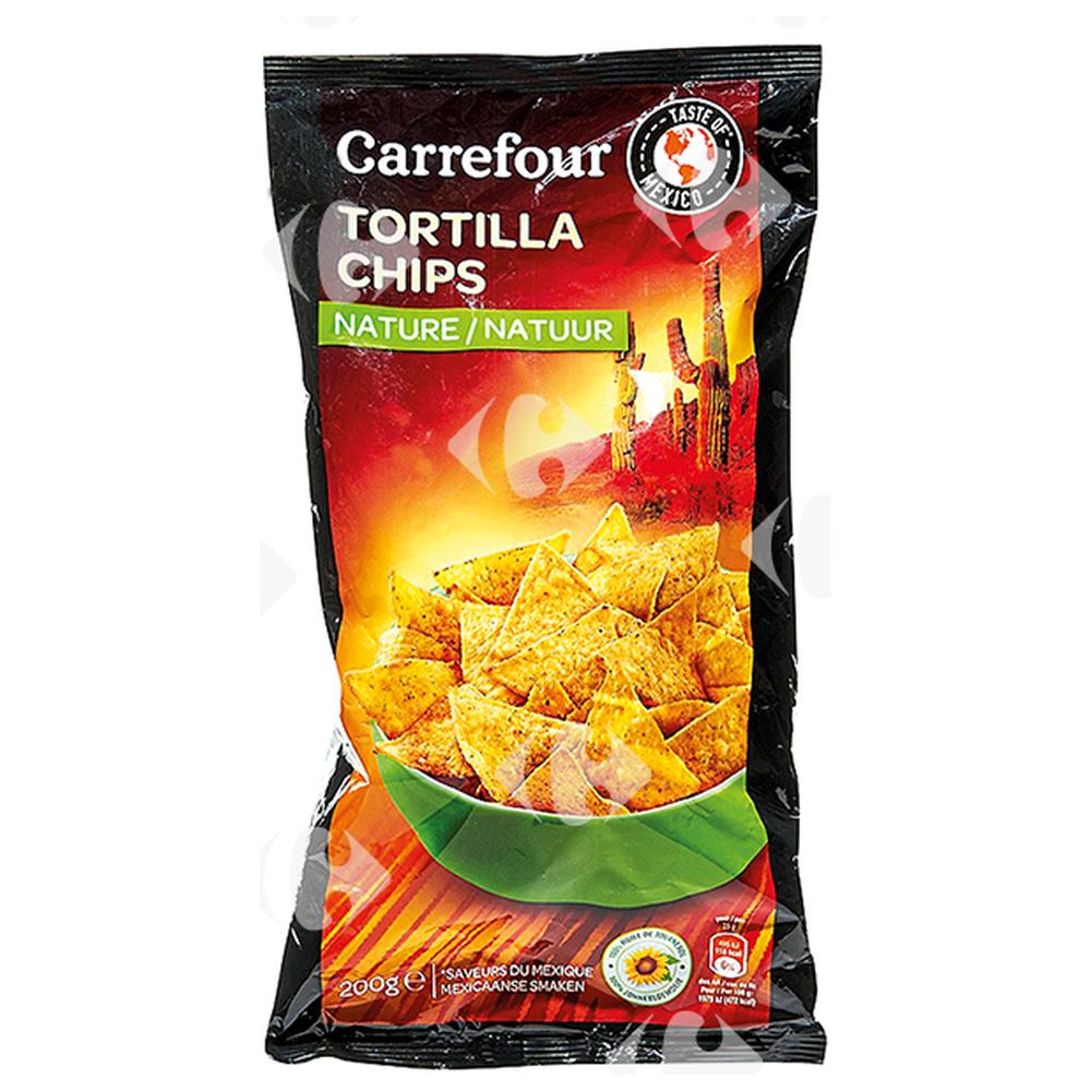 Chips Tortillas Nature Carrefour 200g