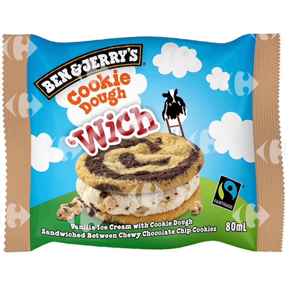 [648512] Sandwich Glacé Cookie Dough Ben and Jerry's 80ml