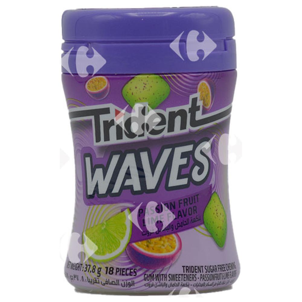 [640315] Chewing-Gum Fruit Passion sans Sucres Trident 18 unités