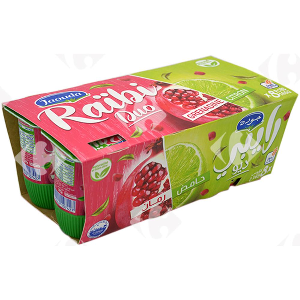 Pack Yaourt à Boire Duo Grenadine Citron Raibi Jaouda 8x165g