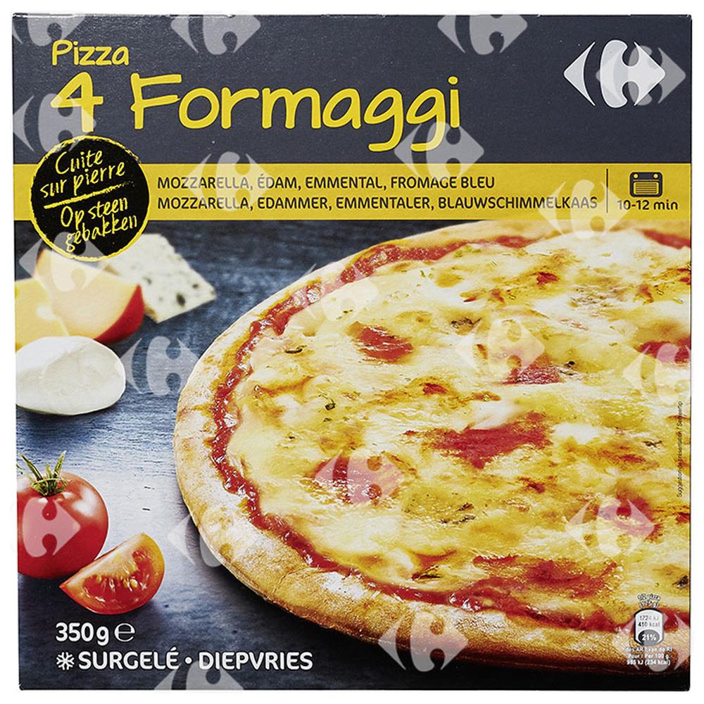 Pizza aux 4 Fromages Cuite Sur Pierre Carrefour 350g