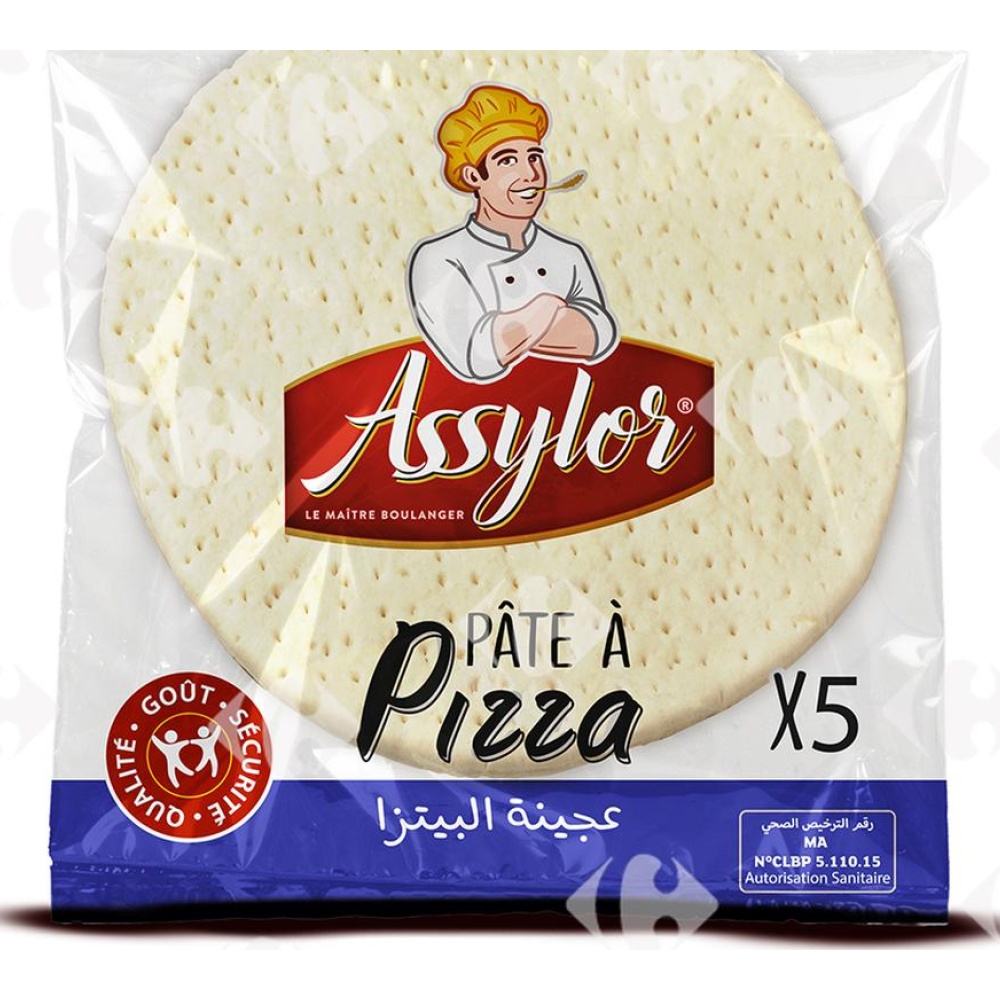 [579694] Pâte à Pizza Familiale Assylor 5 unités