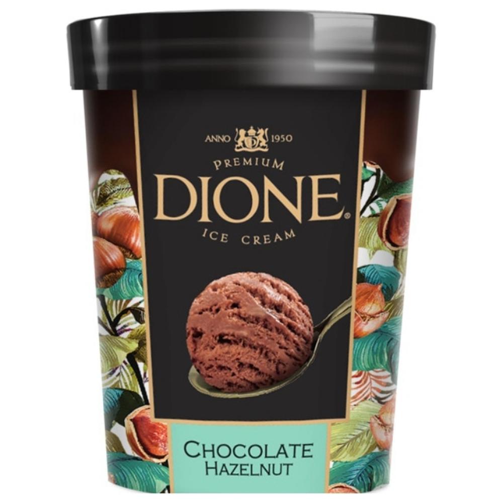 Pot Glace Chocolat Noisette Dione 500ml.