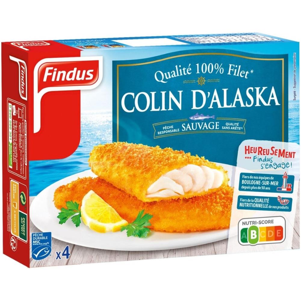 [233313] Poisson Pané Filet Colin Findus Panés 400g 4 pièces