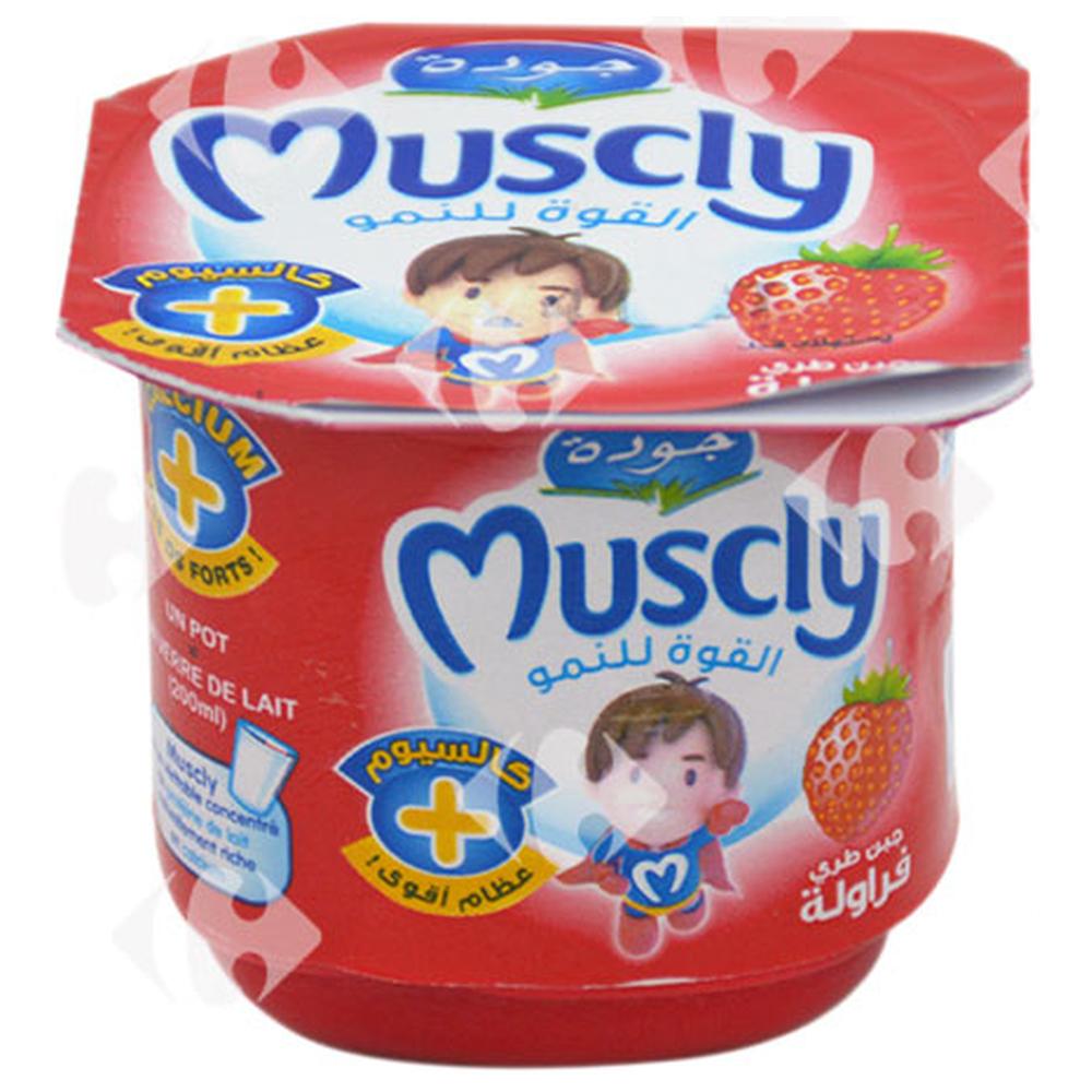 [61707] Fromage Frais Fraise Muscly Jaouda 80g