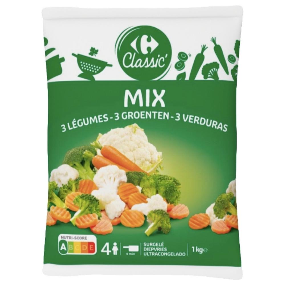 Mix Carottes Brocolis Choux Fleurs Carrefour 1kg.