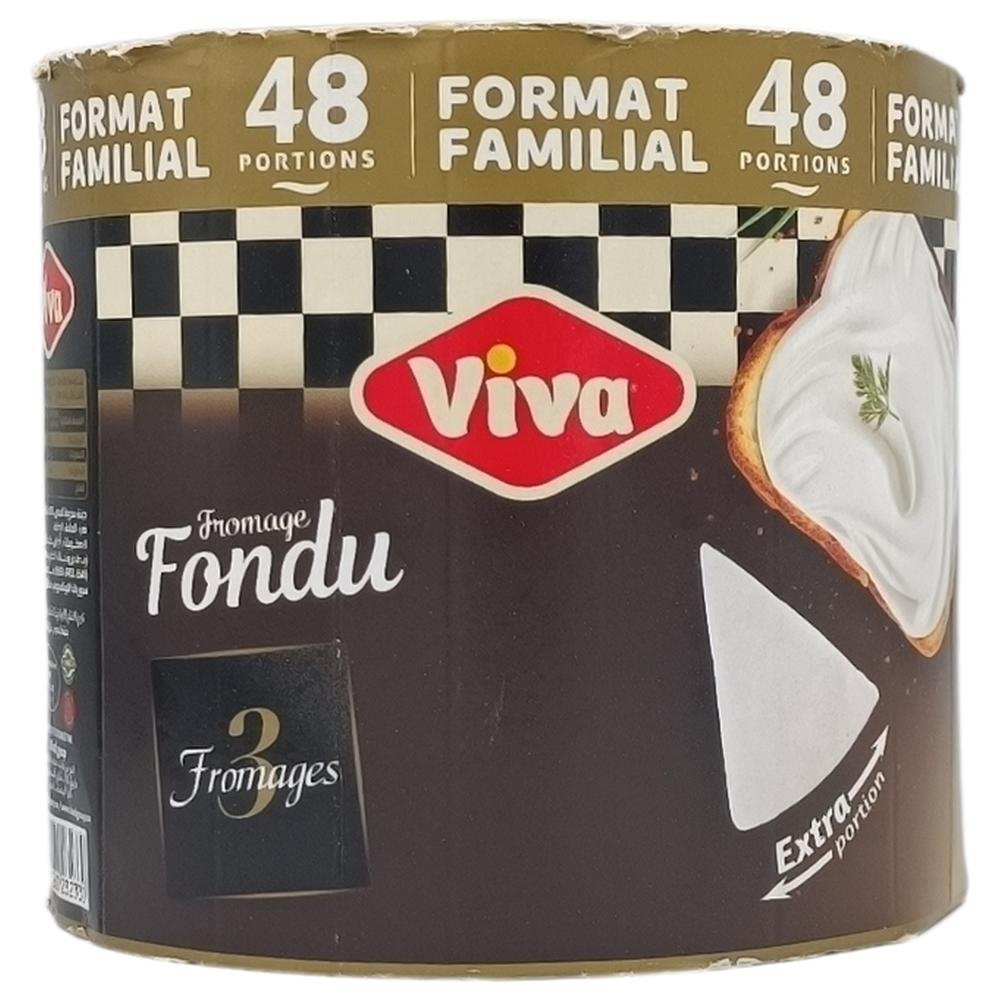 Fromage Fondue Triangle 3 Fromages Viva 48 pièces