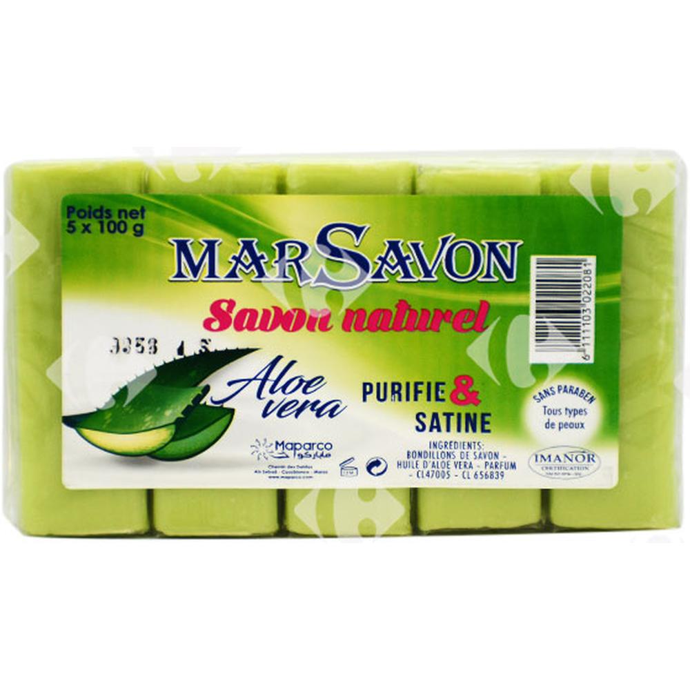 [664167] Savon Dur Aloe Vera Marsavon 5x100g