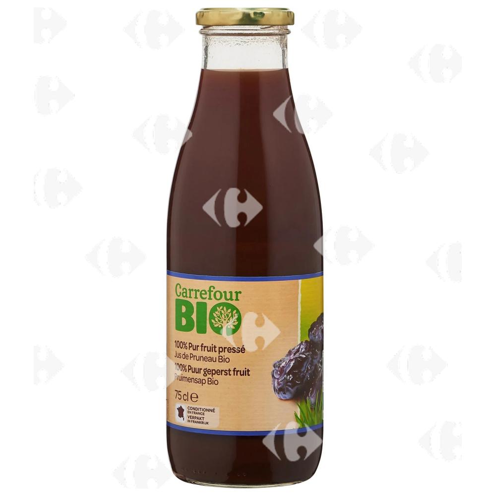 [638070] Jus de Pruneaux Bio Pur Fuit Pressé Carrefour Bio 75cl.